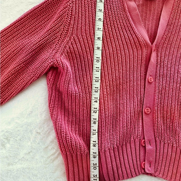 Talbots Pink Knit Cardigan Sweater - Picture 2 of 5